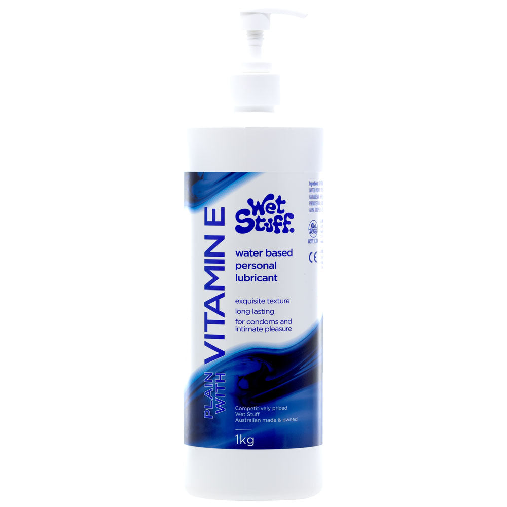 Wet Stuff Plain with Vitamin E Water Based Lube Lubricant 1kg