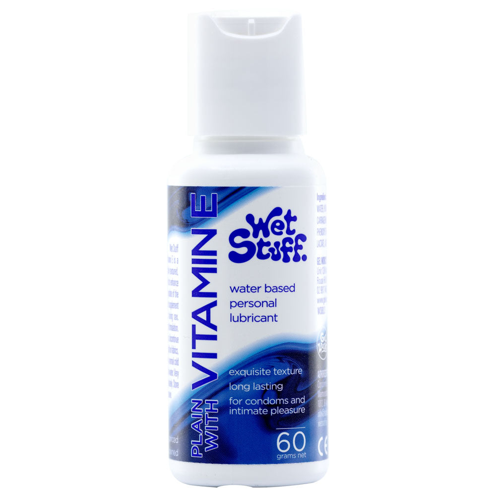 Wet Stuff Plain with Vitamin E Water Based Lube Lubricant 60g