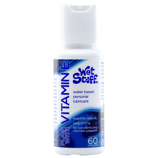 Wet Stuff Plain with Vitamin E Water Based Lube Lubricant 60g