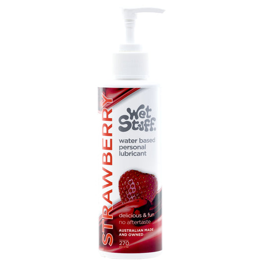 Wet Stuff Strawberry Water Based Lube Lubricant 270g