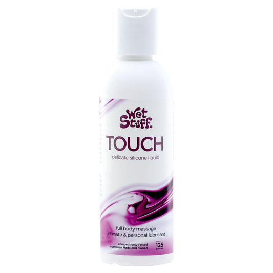 Wet Stuff Touch Silicone Based Massage Lubricant Disk Top 125g