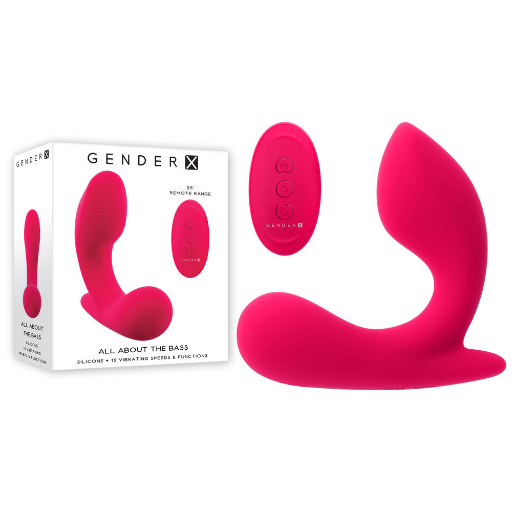Gender X ALL ABOUT THE BASS - Pink Wearable Vibrator with Wireless Remote