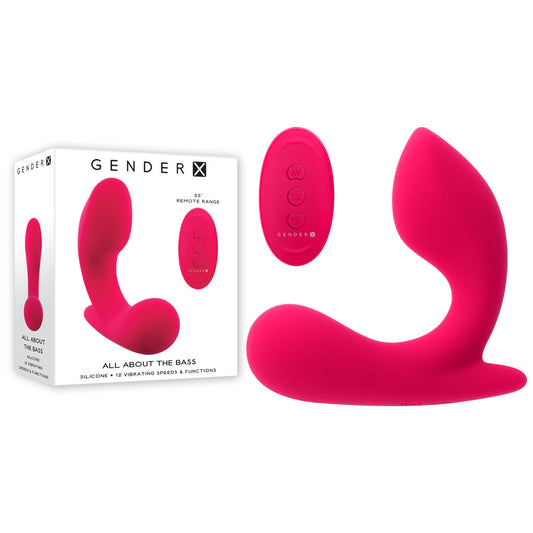 Gender X ALL ABOUT THE BASS - Pink Wearable Vibrator with Wireless Remote