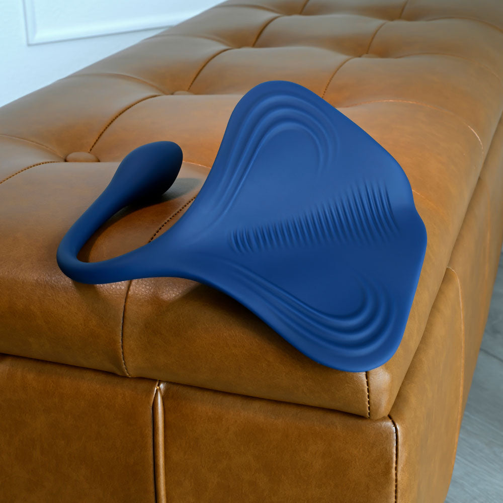 Gender X DAILY GRIND - Blue Grinding Vibrating Pad with Anal Plug