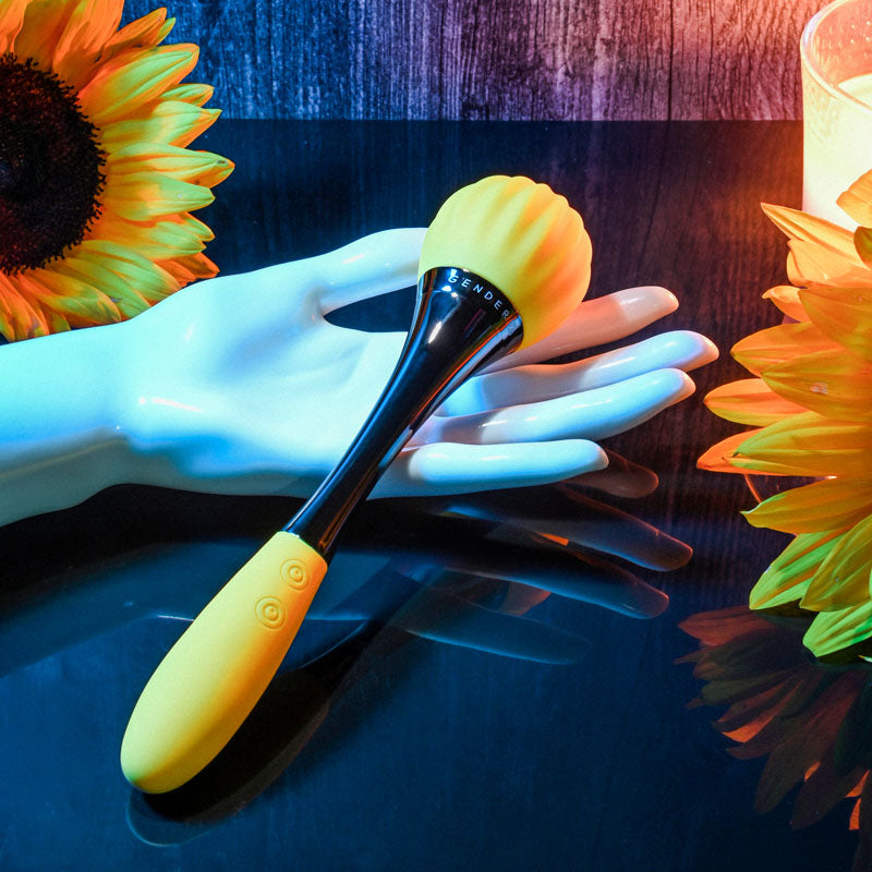 Gender X SUNFLOWER - Yellow 20cm USB Rechargeable Massage Wand