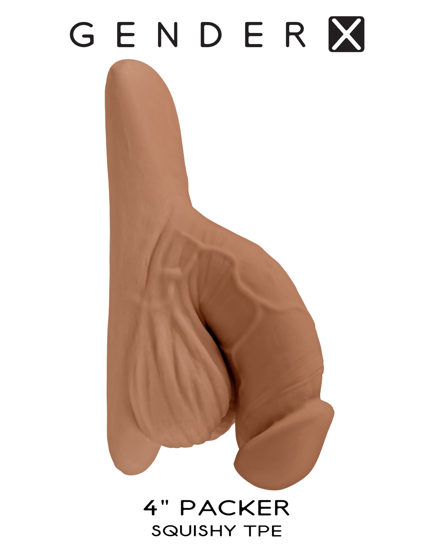 Gender X 4" PACKER - Medium Tan 10cm Packer