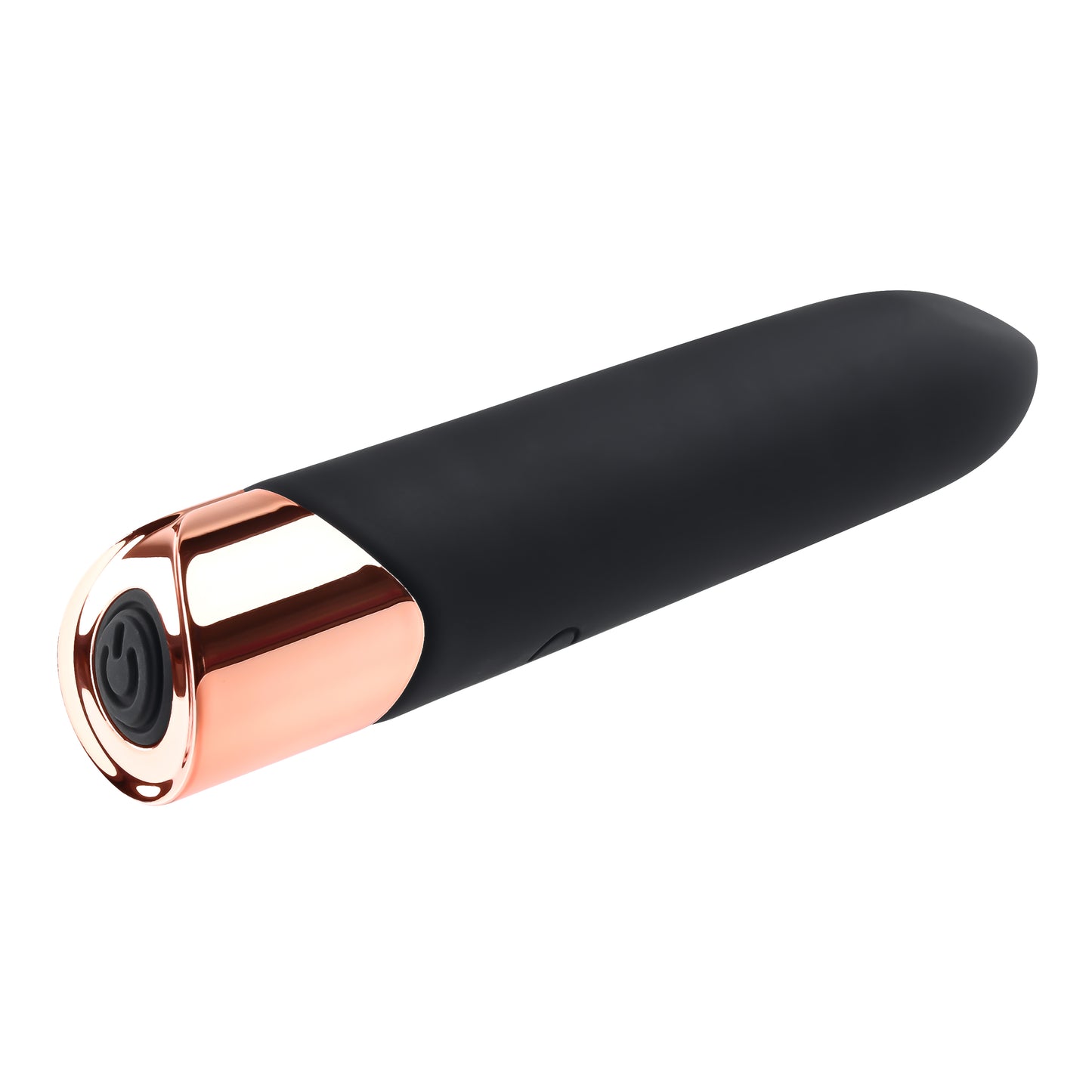 Gender X THE GOLD STANDARD Black/Rose Gold 10 cm USB Rechargeable Bullet Vibrator