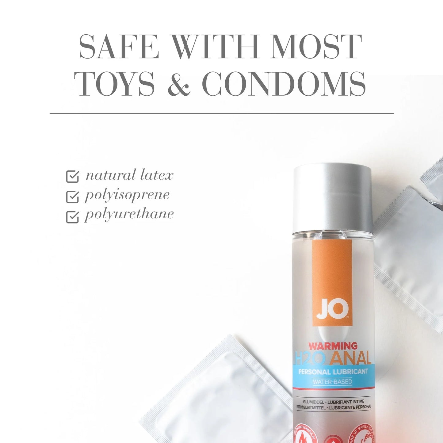 JO H2O Anal Warming Water Based Lubricant 2oz/60ml