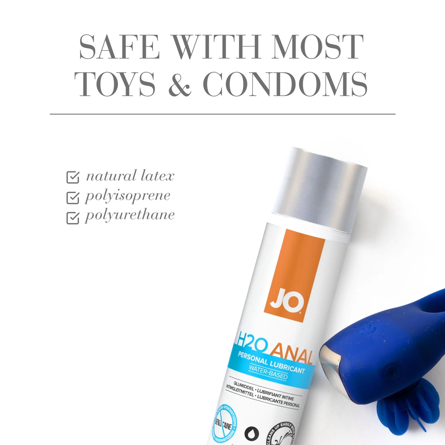 JO H2O Anal Water Based Lubricant 8oz/240ml