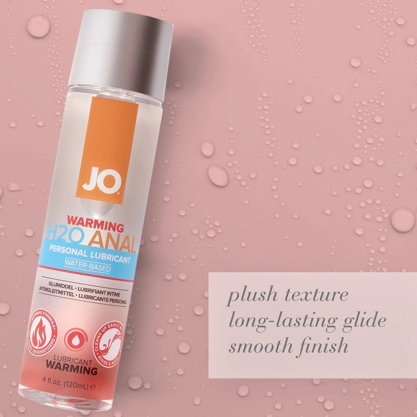 JO H2O Anal Warming Water Based Lubricant 2oz/60ml