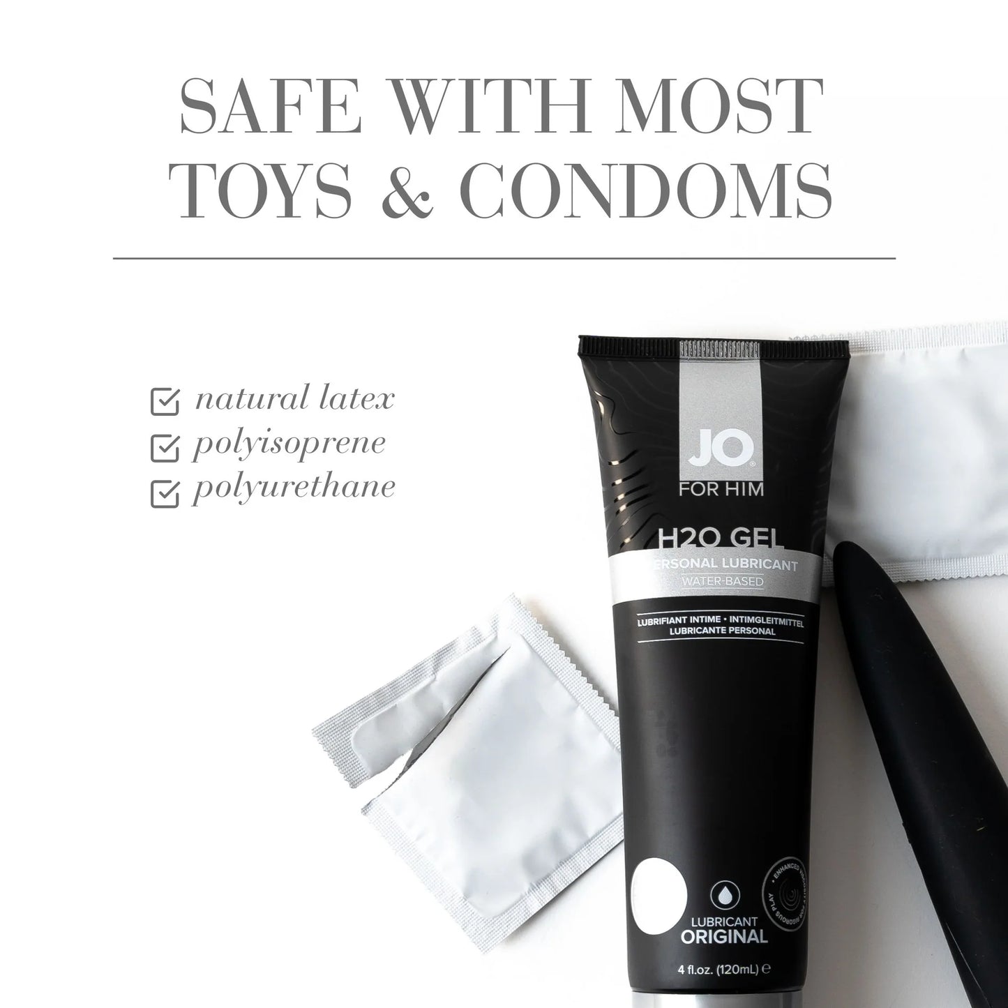 JO H2O Gel For Him Water Based Lubricant 8oz/240ml