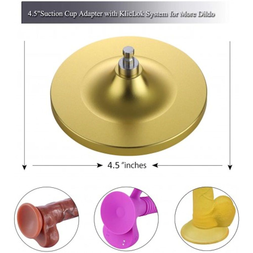 HiSmith - 4.5" Gold Suction Cup Adaptor (KlicLok)
