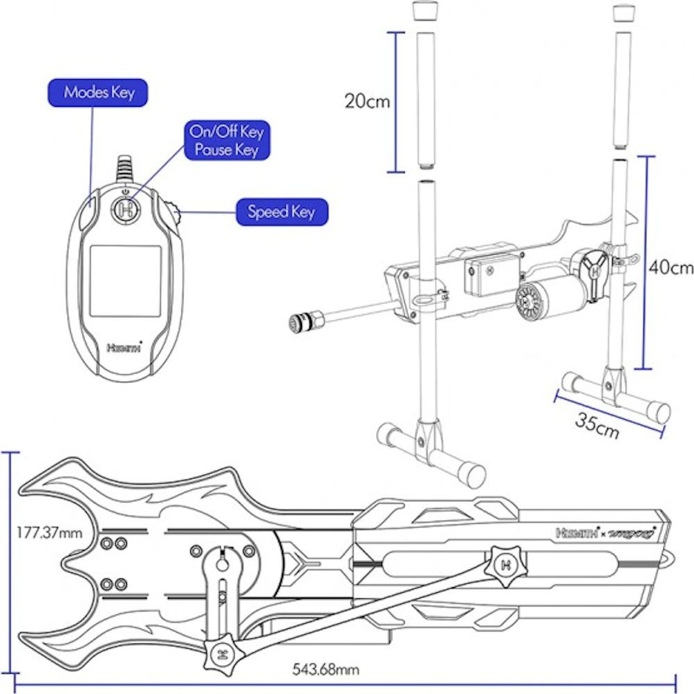 HiSmith & Wildolo Intelligent APP Controlled Premium Sex Machine (KlicLok)