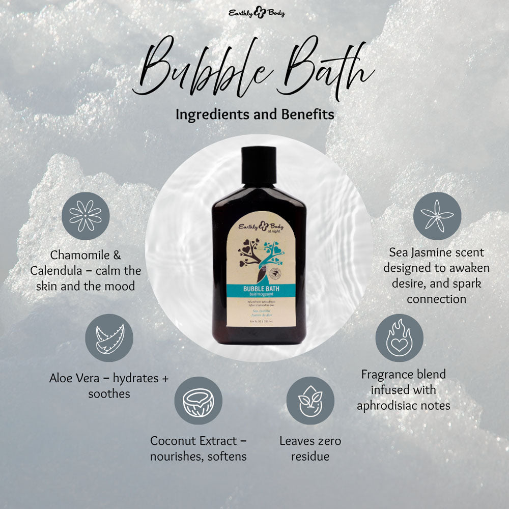 Earthly Body Hemp Seed Bubble Bath SEA JASMINE 250ml