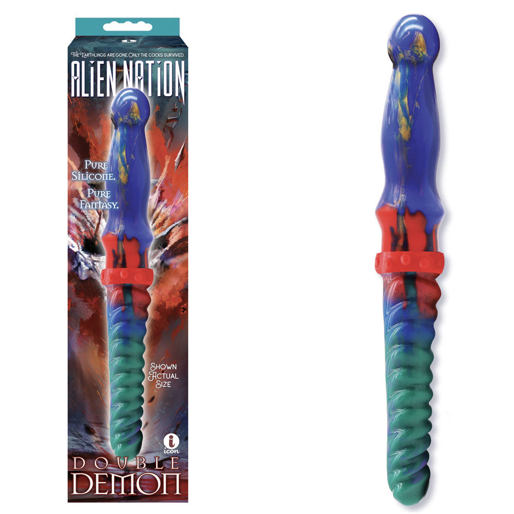 Icon Brands | Alien Nation - Double Demon - Coloured 35cm Fantasy Double Dildo