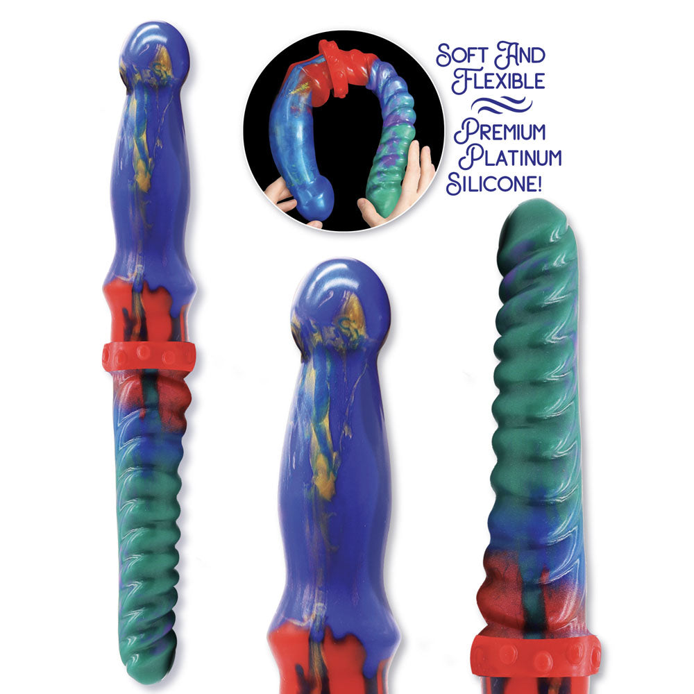 Icon Brands | Alien Nation - Double Demon - Coloured 35cm Fantasy Double Dildo