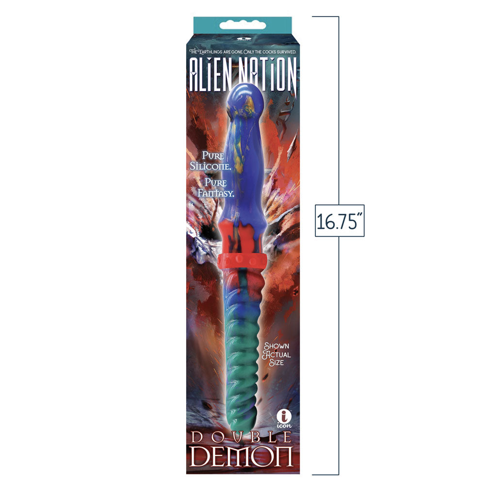 Icon Brands | Alien Nation - Double Demon - Coloured 35cm Fantasy Double Dildo