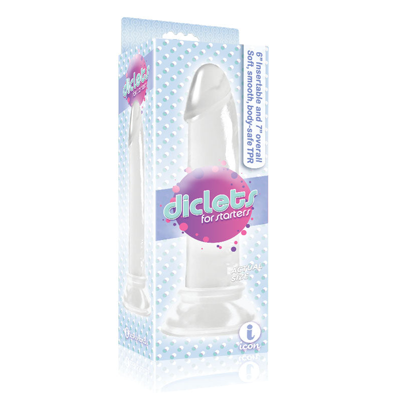 Icon Brands | The 9's Diclets Clear 17.8cm (7") Dong Dildo