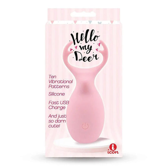 Icon Brands | Buzzy Buddy, Honey Bunny - Pink Clitoral Stimulator