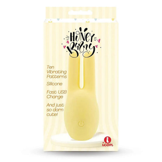 Icon Brands | Buzzy Buddy, Honey Bunny - Yellow Clitoral Stimulator