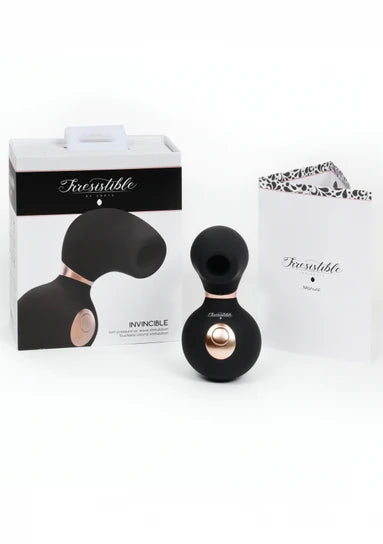 Shots Toys | Invincible Clitoral Stimulation Air Pulsation Vibrator Black