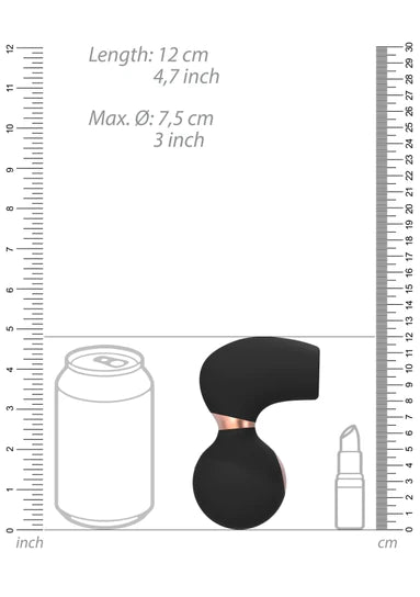 Shots Toys | Invincible Clitoral Stimulation Air Pulsation Vibrator Black