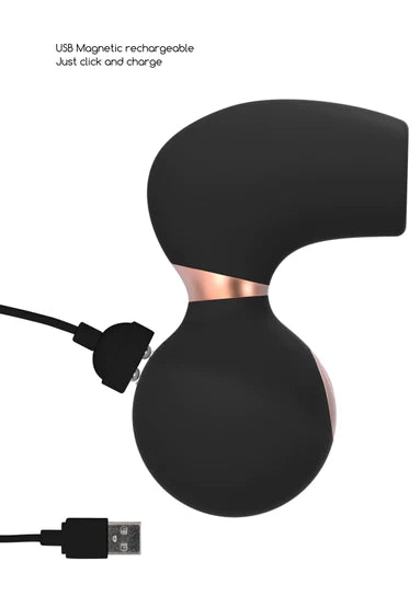 Shots Toys | Invincible Clitoral Stimulation Air Pulsation Vibrator Black