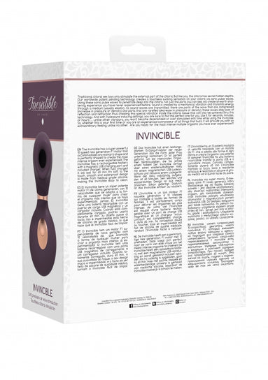 Shots Toys | Invincible Clitoral Stimulation Air Pulsation Vibrator Purple
