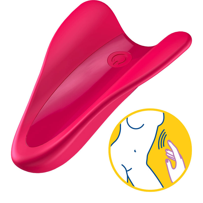 Satisfyer High Fly Red USB Rechargeable Finger Stimulator
