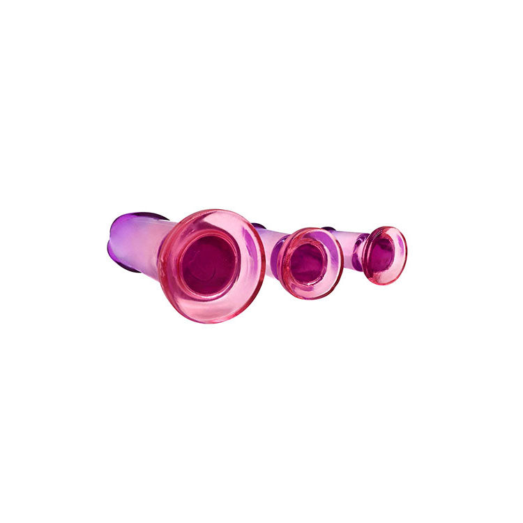 Adam & Eve SUNSET DREAMS Anal Training Kit - Pink/Purple Set of 3 Plugs
