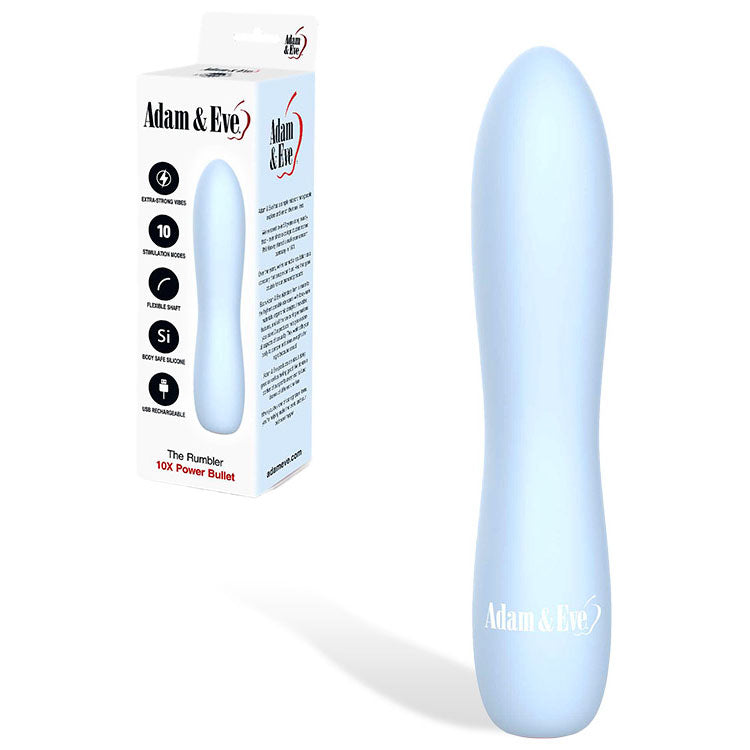 Adam & Eve THE RUMBLER - Light Blue Extra Strong Bullet