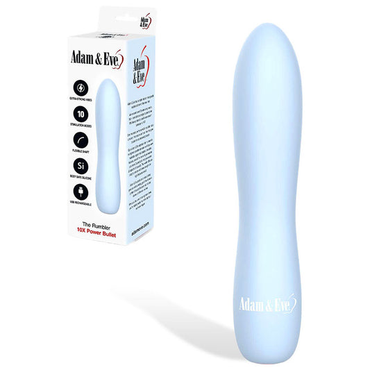 Adam & Eve THE RUMBLER - Light Blue Extra Strong Bullet