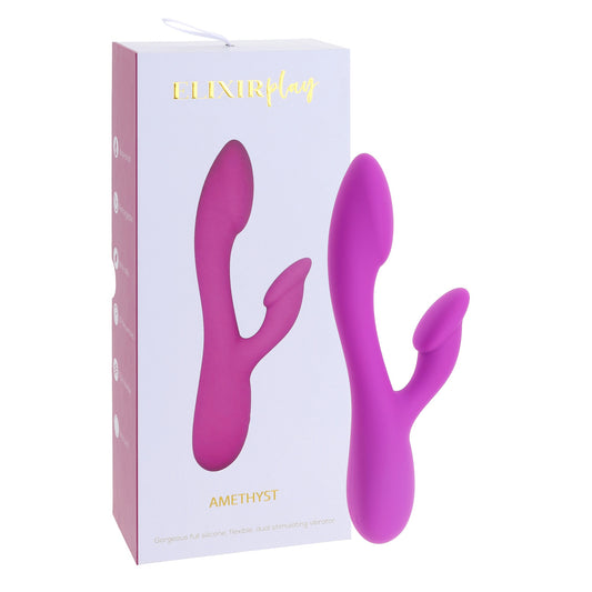 ELIXIR Play Amethyst Bendable Rabbit Vibrator