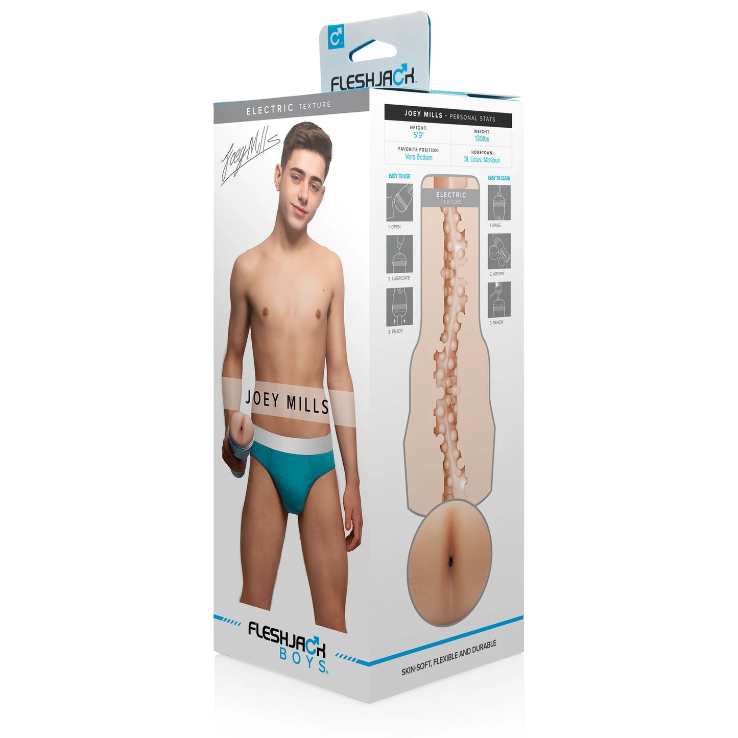 Fleshlight Fleshjack Boys Joey Mills Electric Ass Masturbator