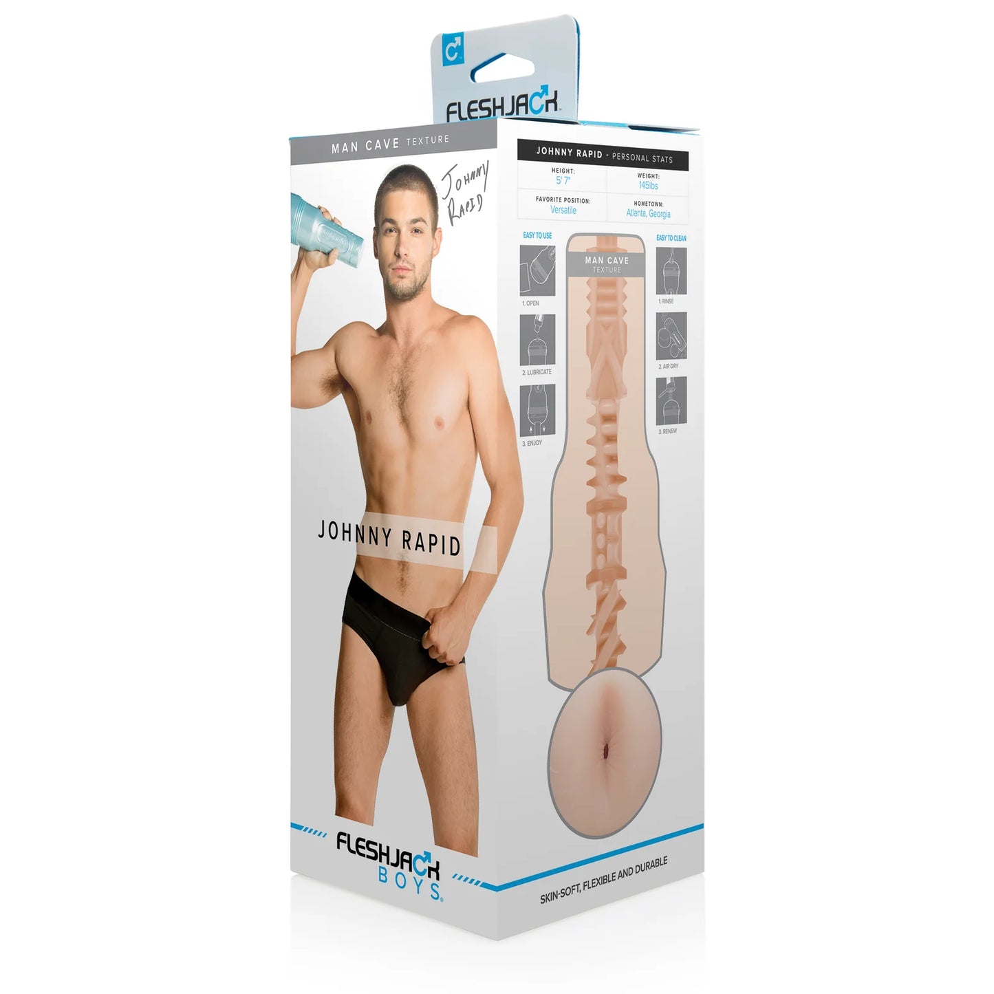 Fleshlight Fleshjack Boys Johnny Rapid Man Cave Ass Masturbator