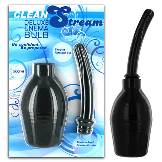 Cleanstream Deluxe Enema Bulb Black