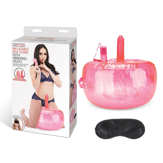 Lux Fetish Inflatable Sex Chair With Vibrating Dildo