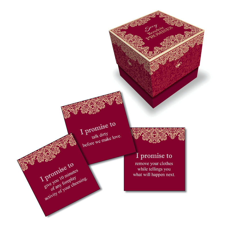 Little Genie | Behind Closed Doors - Sexy Boudoir Promises - Lovers Activity Cards - Set of 30