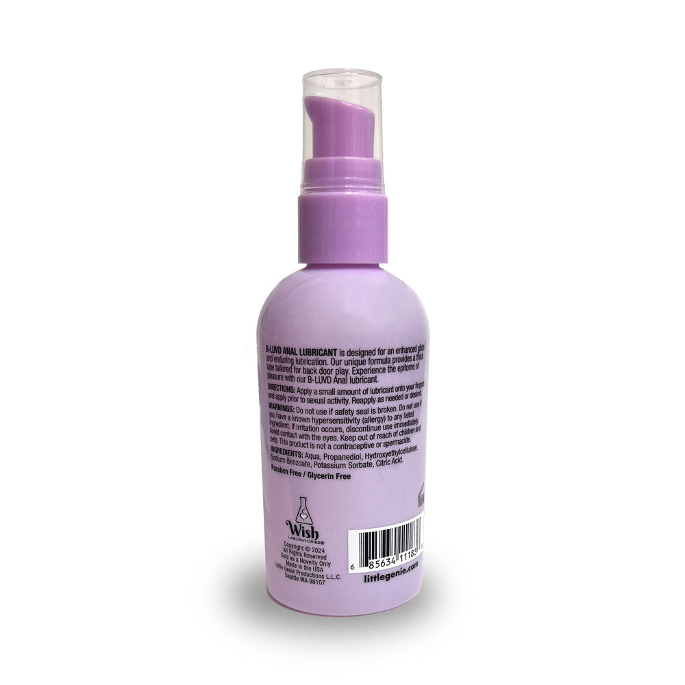 Little Genie | B-LUVD Anal Water Based Gel Lubricant 118ml