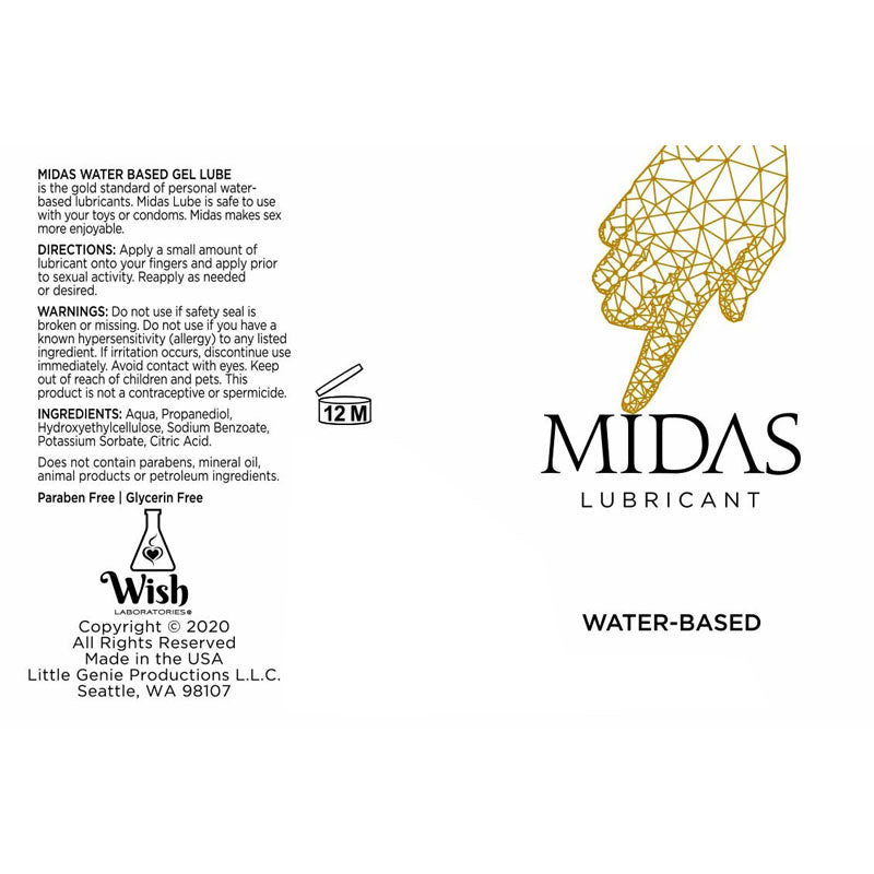 Little Genie | Midas Water Based Lubricant 118ml