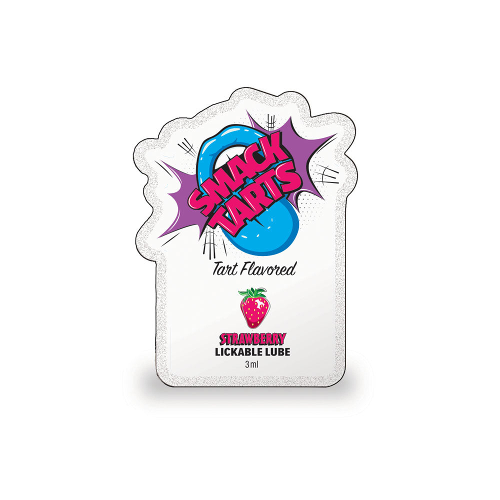 Smack Tarts Strawberry Lickable Lube Sachets 3ml - Display of 36