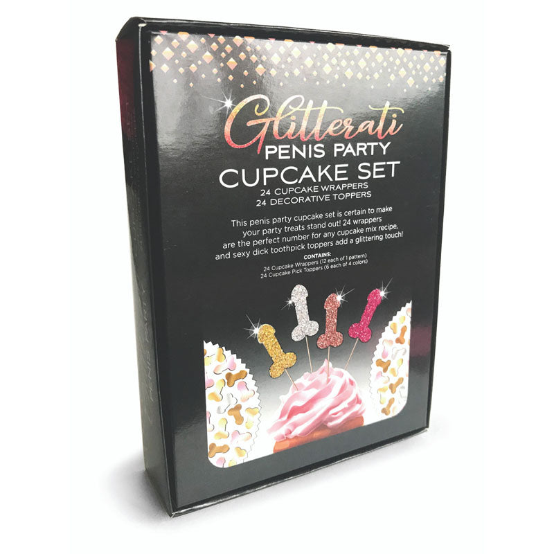 Little Genie | Glitterati - Penis Party Cupcake Set