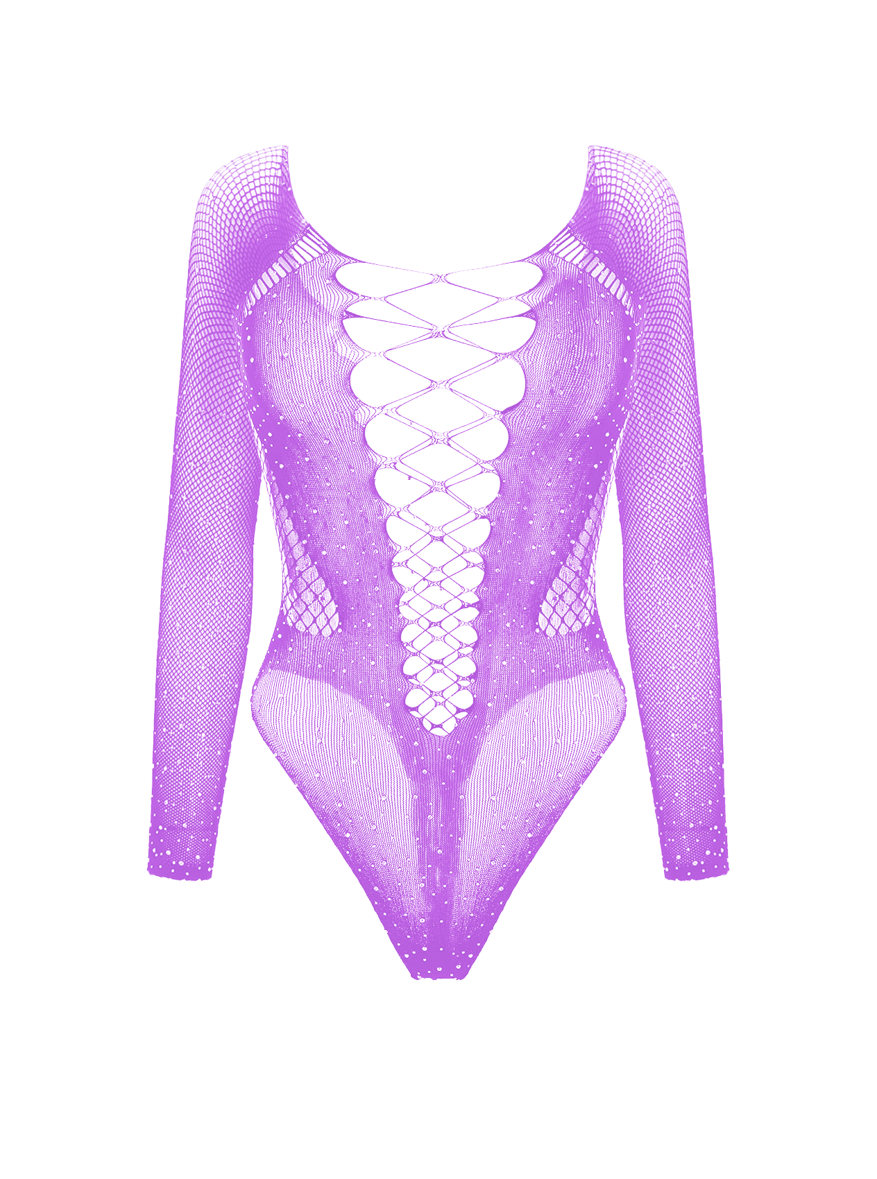 Love In Leather LIN009 Rhinestone Bodysuit One Size - MULTIPLE COLOURS
