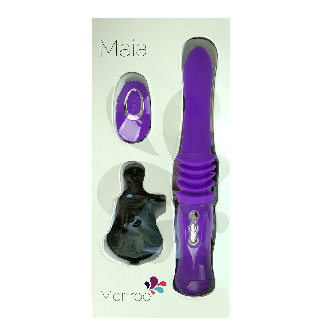 Maia Toys | Maia Monroe Purple 38cm USB Rechargeable Thrusting Vibrator