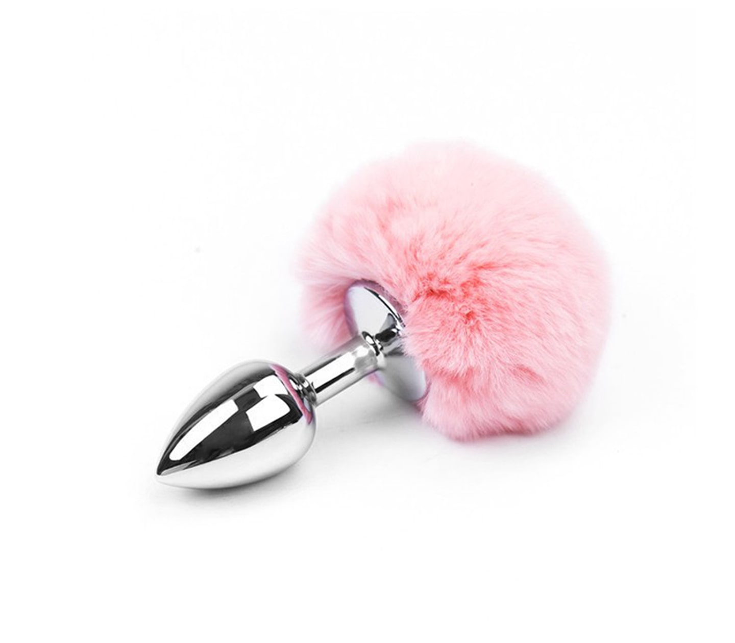Love In Leather Bunny Tail Butt Plug - MULTIPLE COLOURS