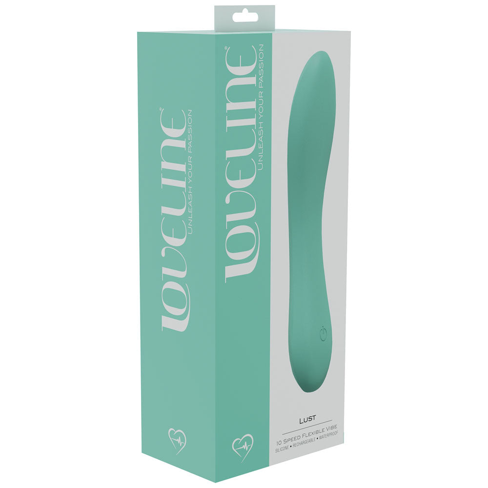 LOVELINE Lust - Green 17cm USB Rechargeable Vibrator
