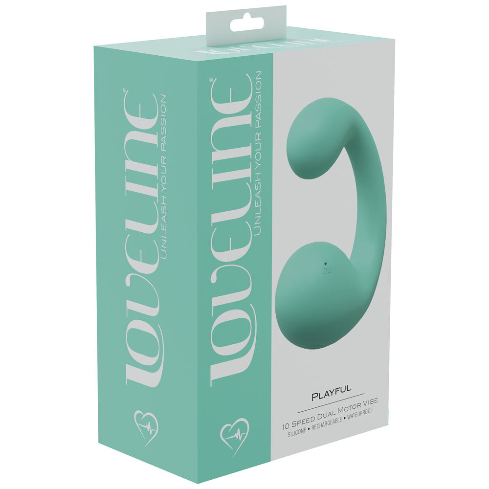 LOVELINE Playful - Green 8.5cm Dual Vibrator