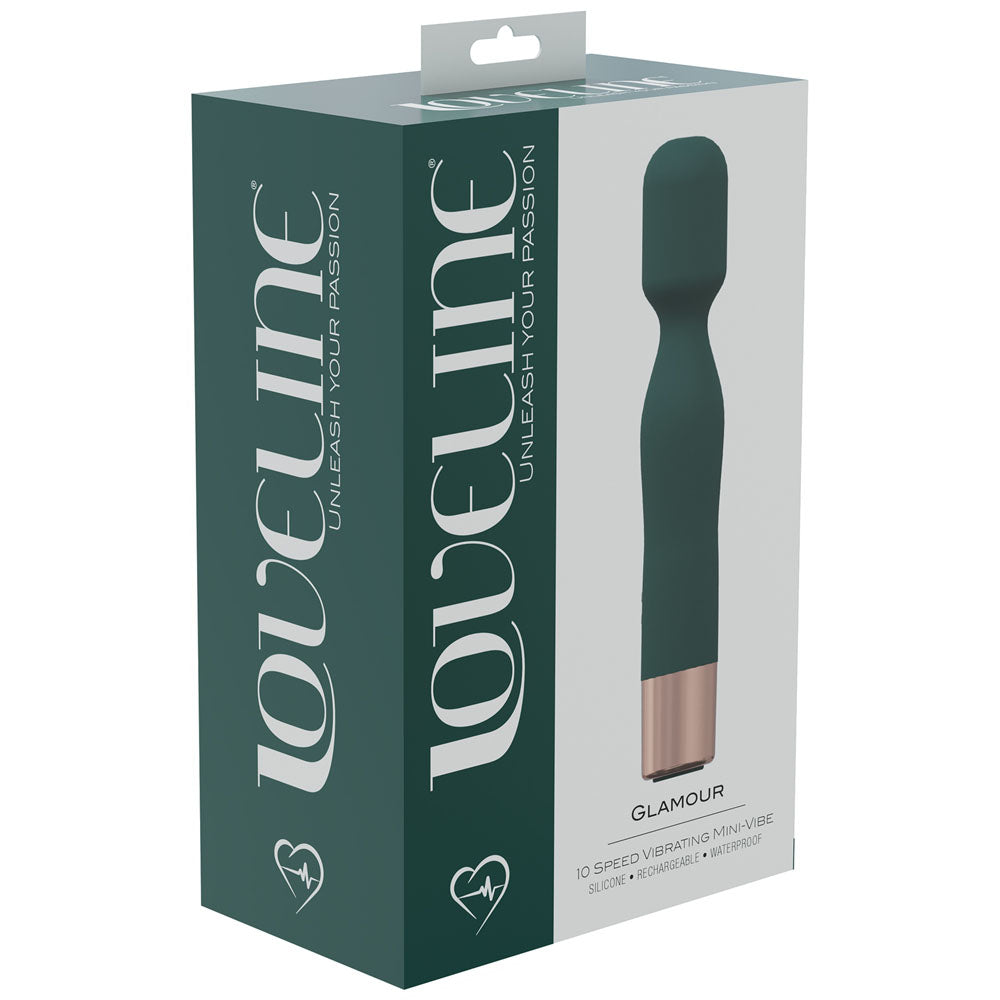 Shots Toys | LOVELINE Glamour - Mini Massage Wand Vibrator - Green