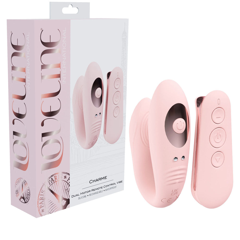 LOVELINE Charme Dual Motor Vibe - Pink Dual Motor Vibrator with Wireless Remote