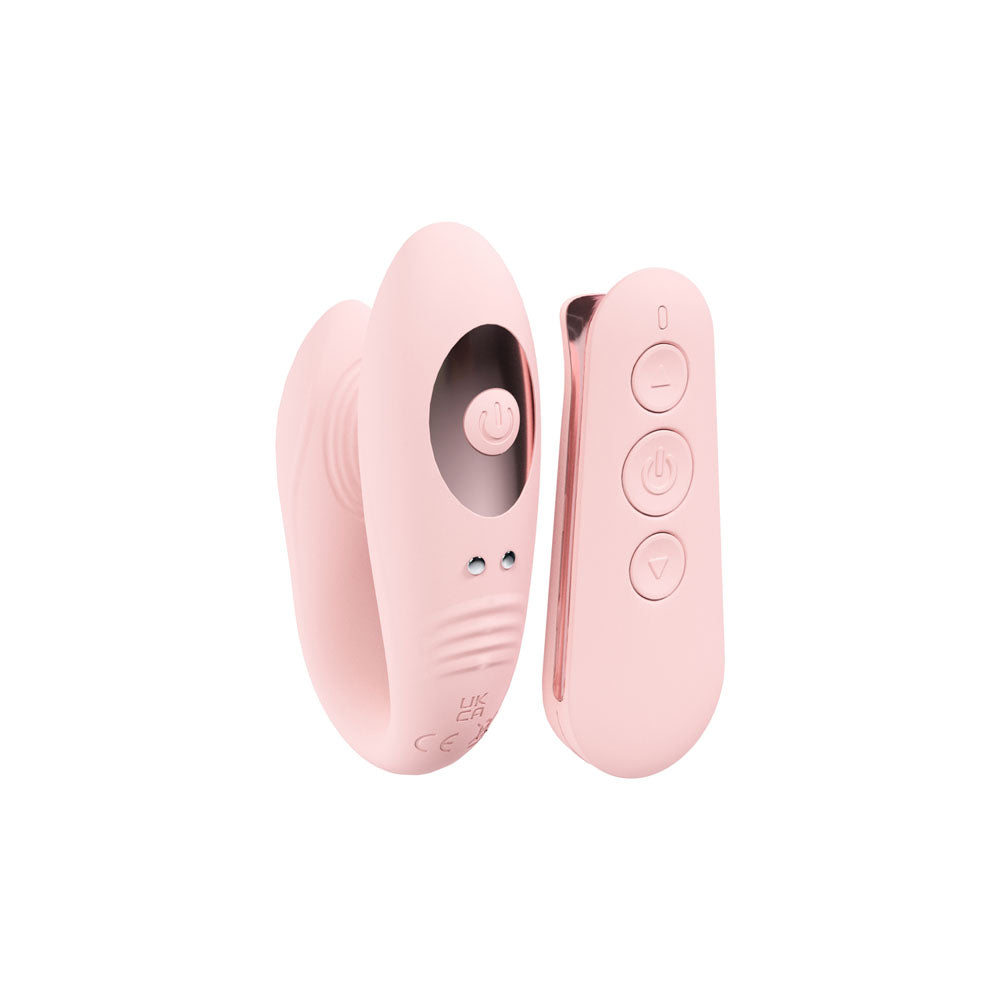 LOVELINE Charme Dual Motor Vibe - Pink Dual Motor Vibrator with Wireless Remote